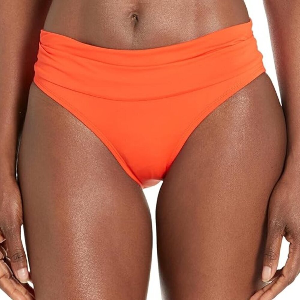 La Blanca 'Island Goddess' Shirred Band Swimsuit Bottom, Paprika